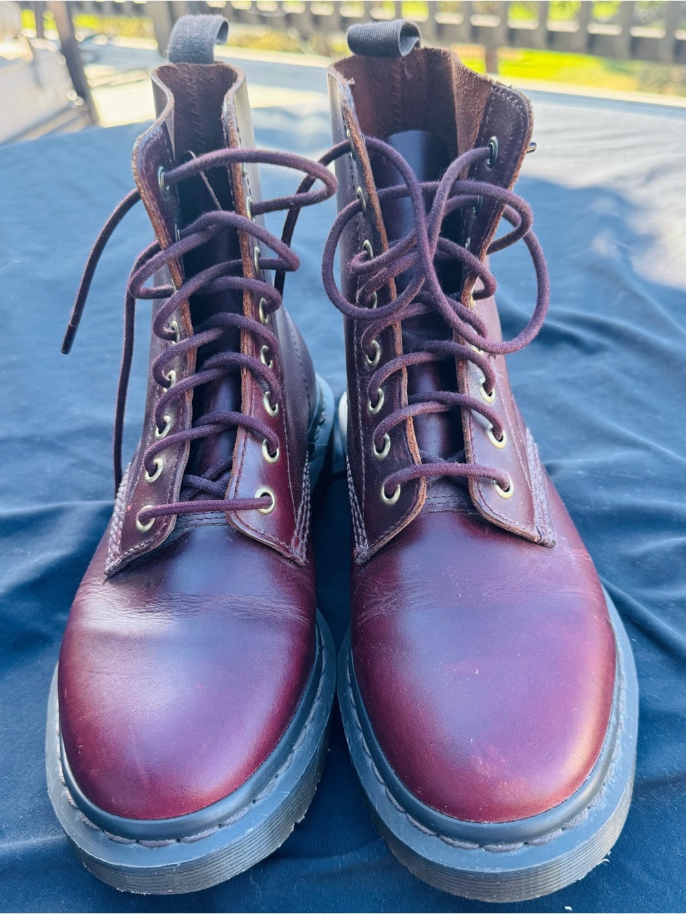 Dr. Martens 1460 Pascal Cherry Red Oxblood Leather Boots | Women’s 7 / Men’s 6